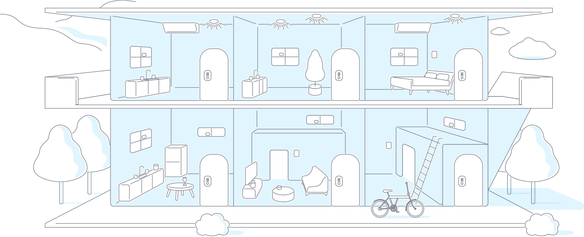 Image of IoT apartment with TATERU kit